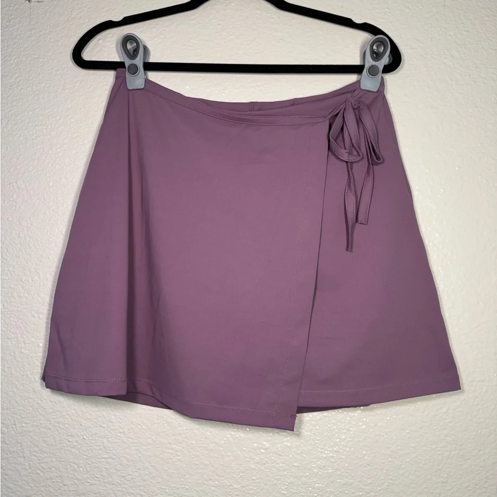 Purple Drawstring Skort Mini